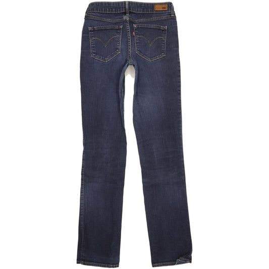 Levi's Demi Curve Women Blue Straight Slim Stretch Jeans W30 L33