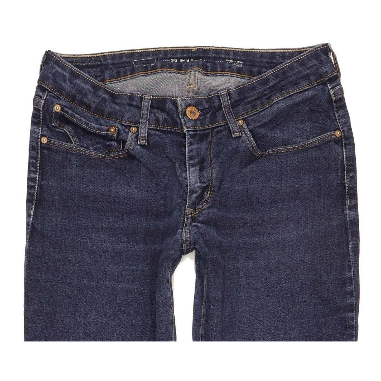 Levi's Demi Curve Women Blue Straight Slim Stretch Jeans W30 L33