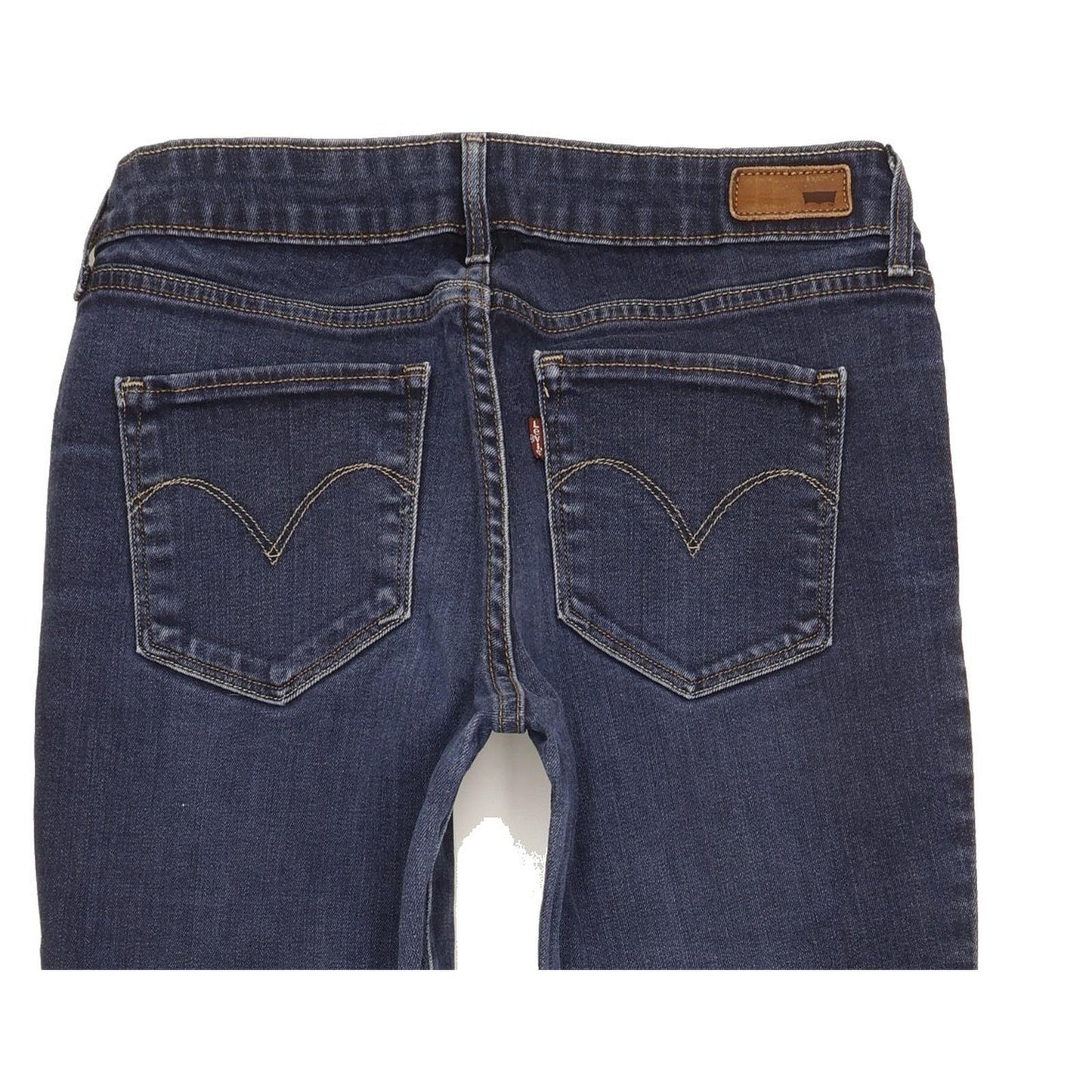 Levi's Demi Curve Women Blue Straight Slim Stretch Jeans W30 L33