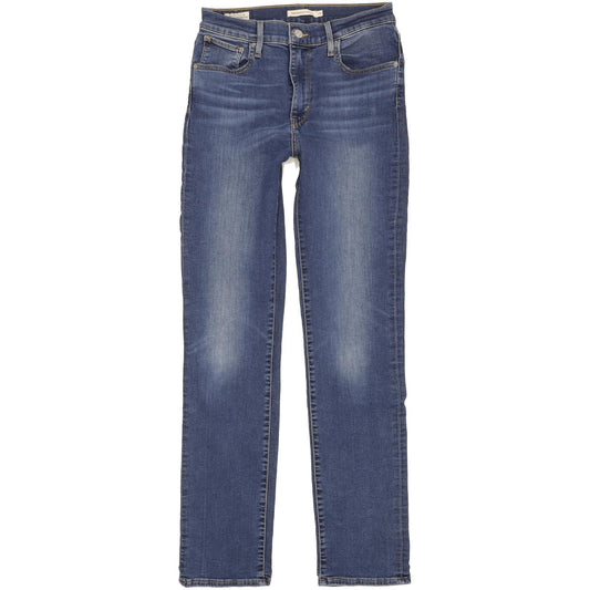 Levi's 724 Women Blue Straight Slim Stretch Jeans W29 L31