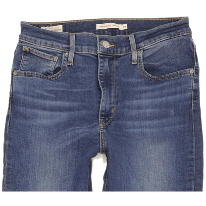 Levi's 724 Women Blue Straight Slim Stretch Jeans W29 L31