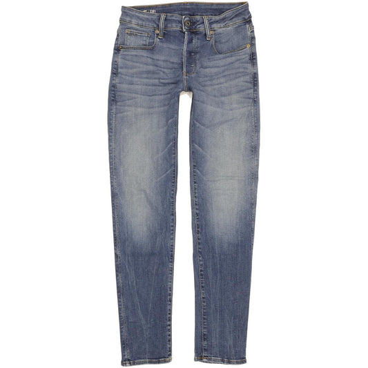 G-Star 3301 Men Blue Skinny Slim Stretch Jeans W28 L32
