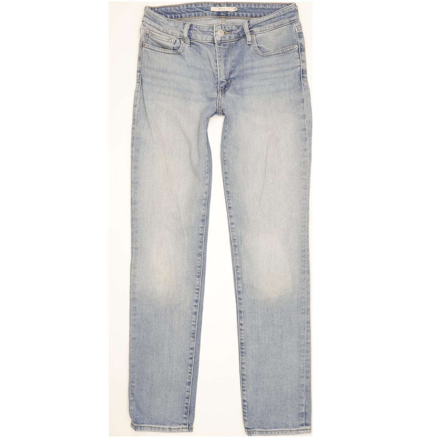 Levi's 712 Women Blue Straight Slim Stretch Jeans W28 L32