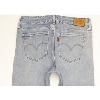 Levi's 712 Women Blue Straight Slim Stretch Jeans W28 L32