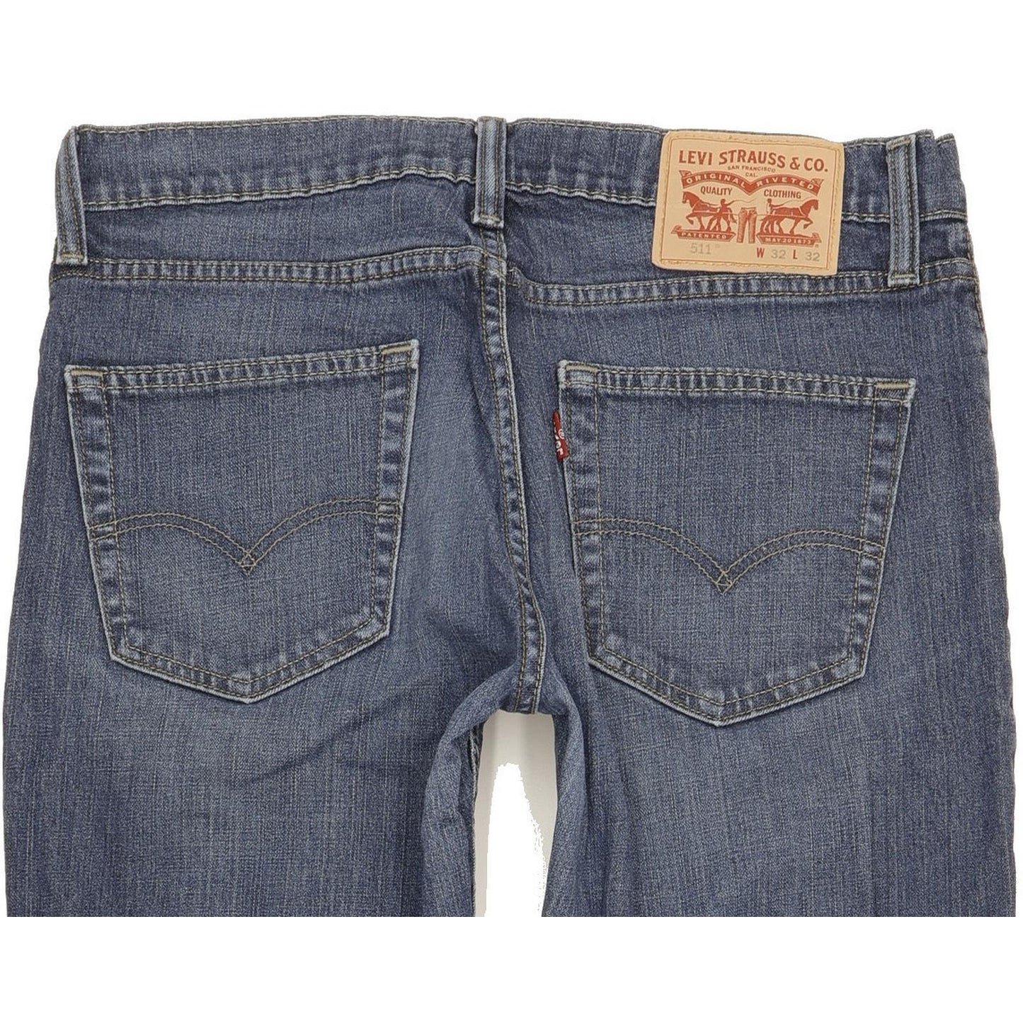 Levi's 511 Men Blue Straight Slim Stretch Jeans W32 L31