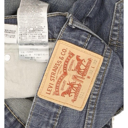 Levi's 511 Men Blue Straight Slim Stretch Jeans W32 L31