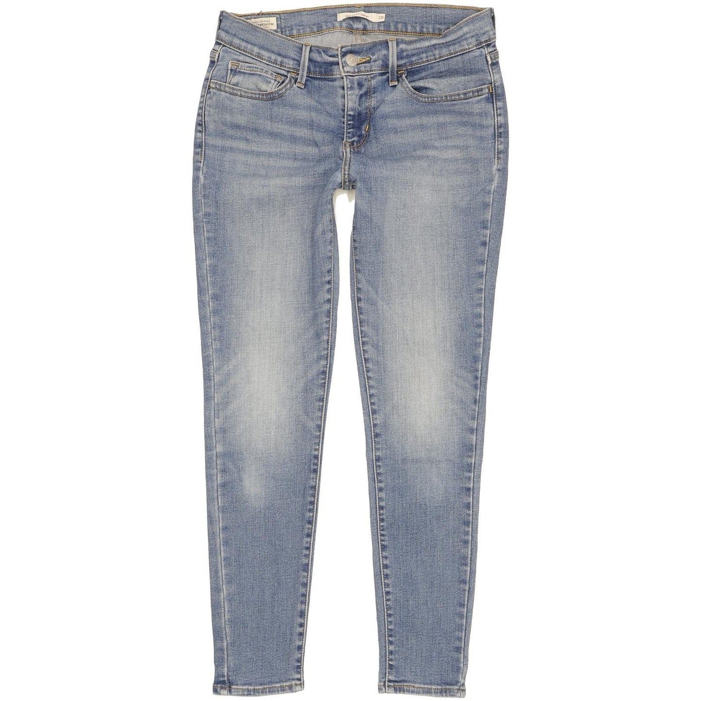 Levi's 710 Super Women Blue Skinny Slim Stretch Jeans W28 L27