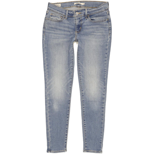 Levi's 710 Super Women Blue Skinny Slim Stretch Jeans W28 L27