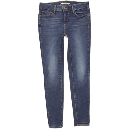 Levi's 710 Super Women Blue Skinny Slim Stretch Jeans W28 L28