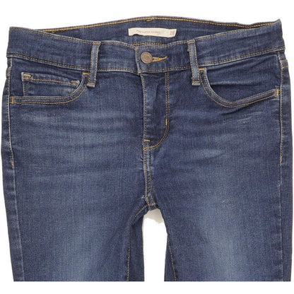 Levi's 710 Super Women Blue Skinny Slim Stretch Jeans W28 L28