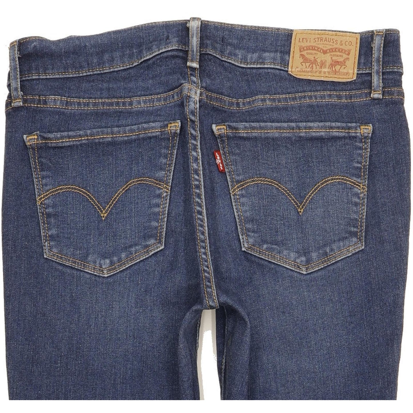 Levi's 710 Super Women Blue Skinny Slim Stretch Jeans W28 L28