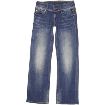 G-Star Ford Women Blue Straight Loose Stretch Jeans W26 L30