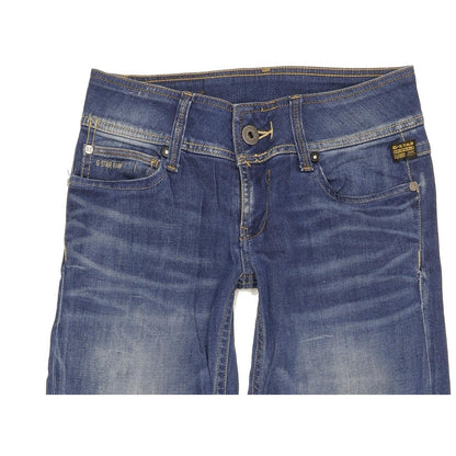 G-Star Ford Women Blue Straight Loose Stretch Jeans W26 L30