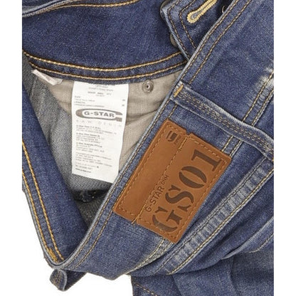 G-Star Ford Women Blue Straight Loose Stretch Jeans W26 L30