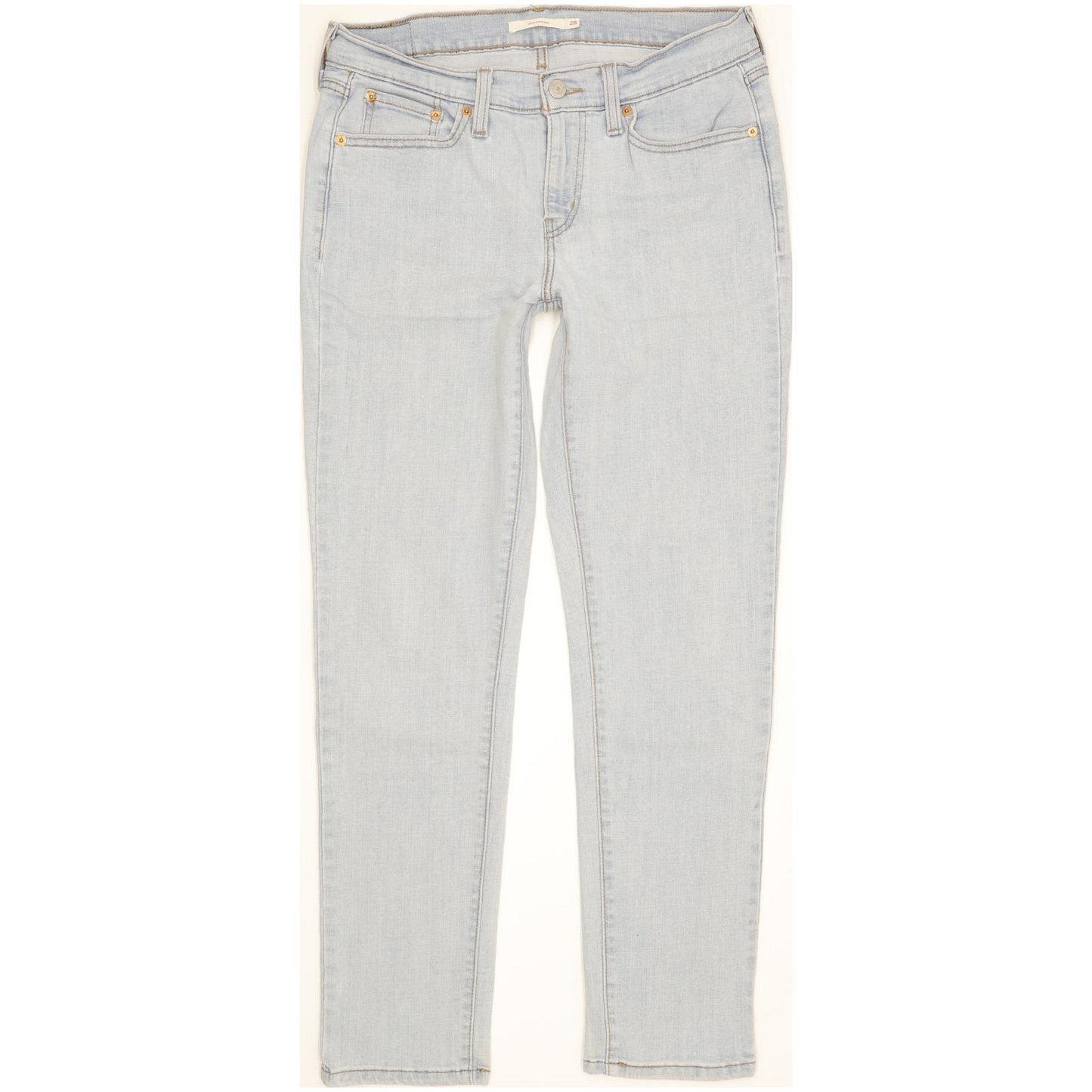 Levi's Women Blue Skinny Slim Boyfriend Stretch Jeans W28 L30