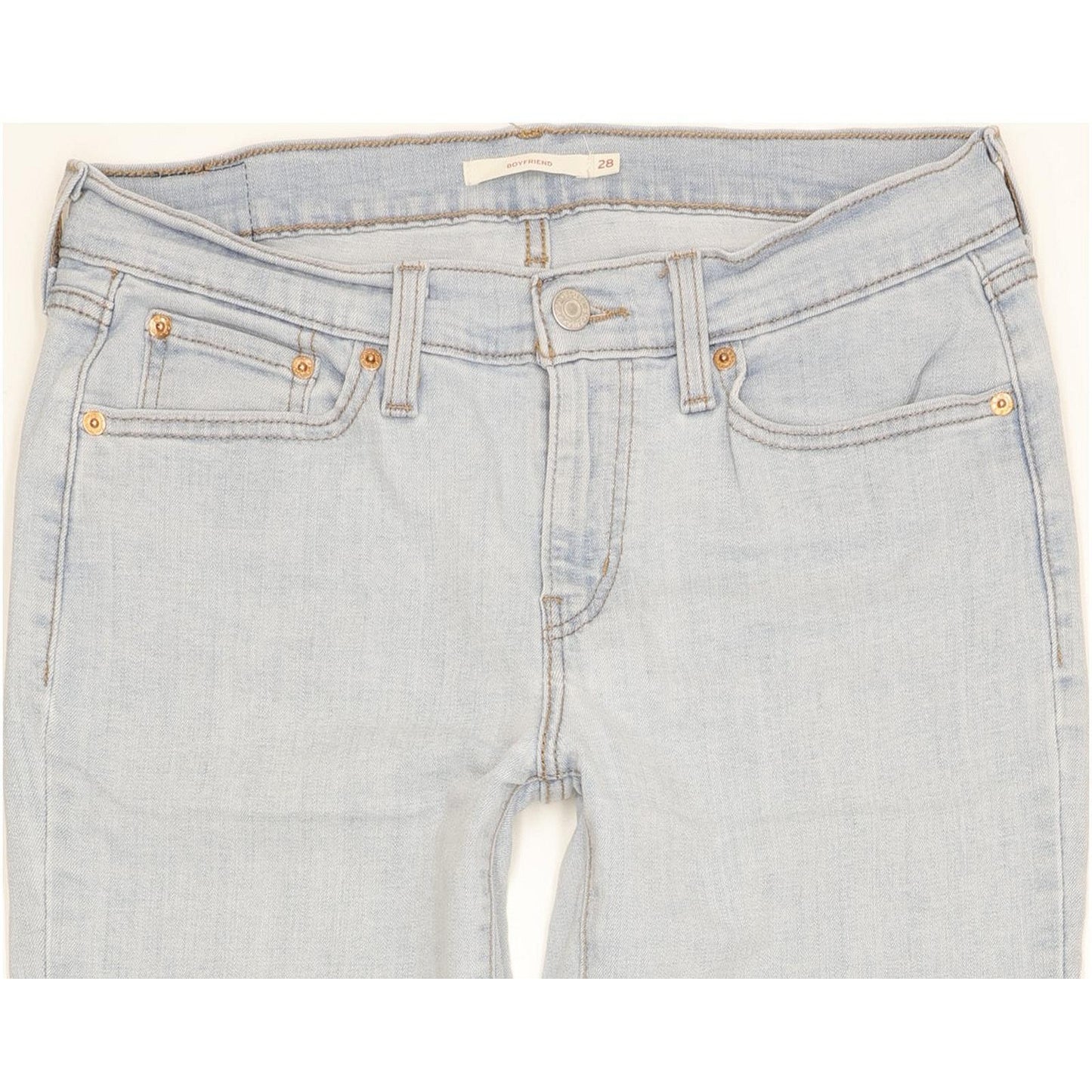 Levi's Women Blue Skinny Slim Boyfriend Stretch Jeans W28 L30