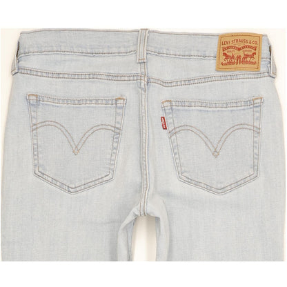 Levi's Women Blue Skinny Slim Boyfriend Stretch Jeans W28 L30