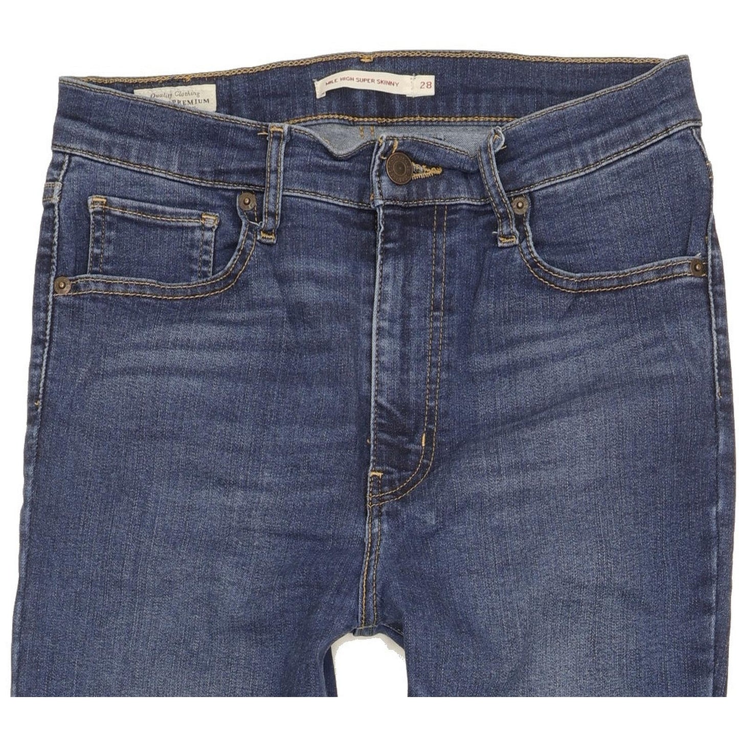 Levi's Mile Blue Skinny Slim Stretch Jeans High Waisted W28 L28