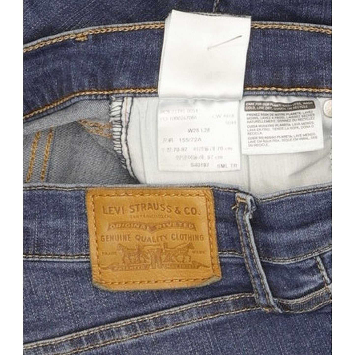Levi's Mile Blue Skinny Slim Stretch Jeans High Waisted W28 L28