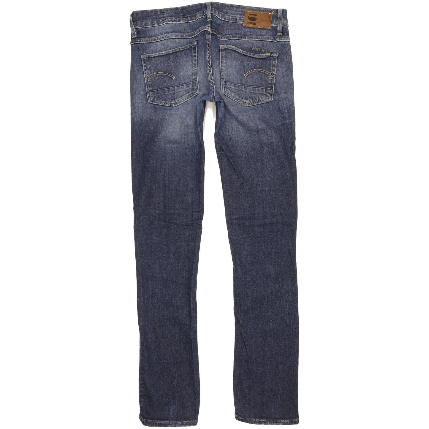 G-Star 3301 Women Blue Straight Slim Stretch Jeans W29 L32