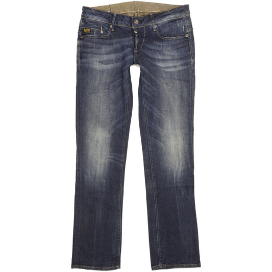G-Star Midge Women Blue Straight Slim Stretch Jeans W31 L32