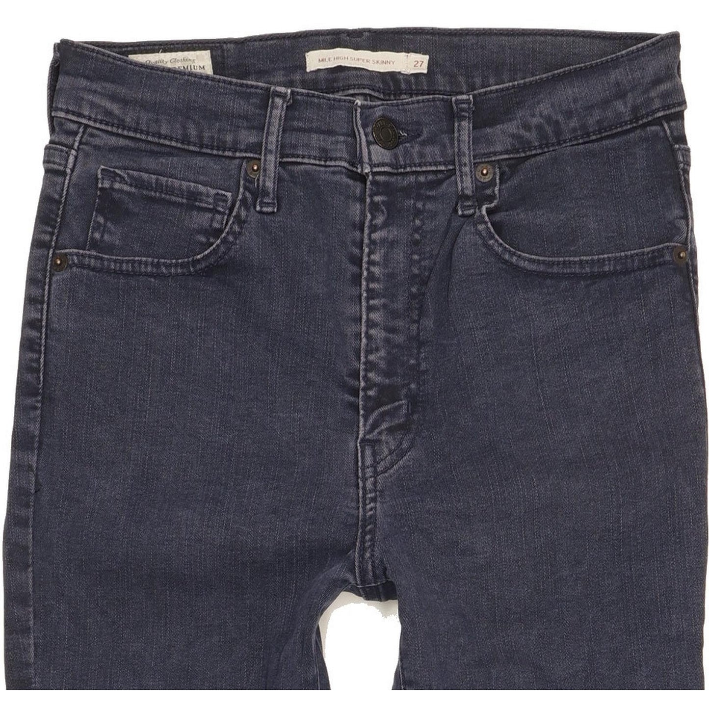 Levi's Mile Blue Skinny Slim Stretch Jeans High Waisted W27 L29