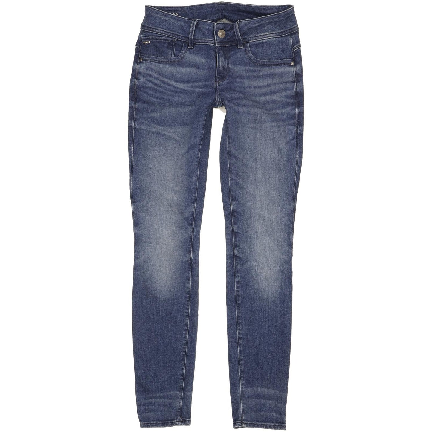 G-Star Lynn Mid Women Blue Skinny Slim Stretch Jeans W29 L32