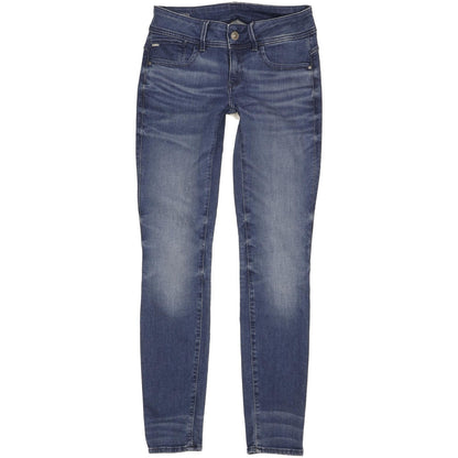 G-Star Lynn Mid Women Blue Skinny Slim Stretch Jeans W29 L32