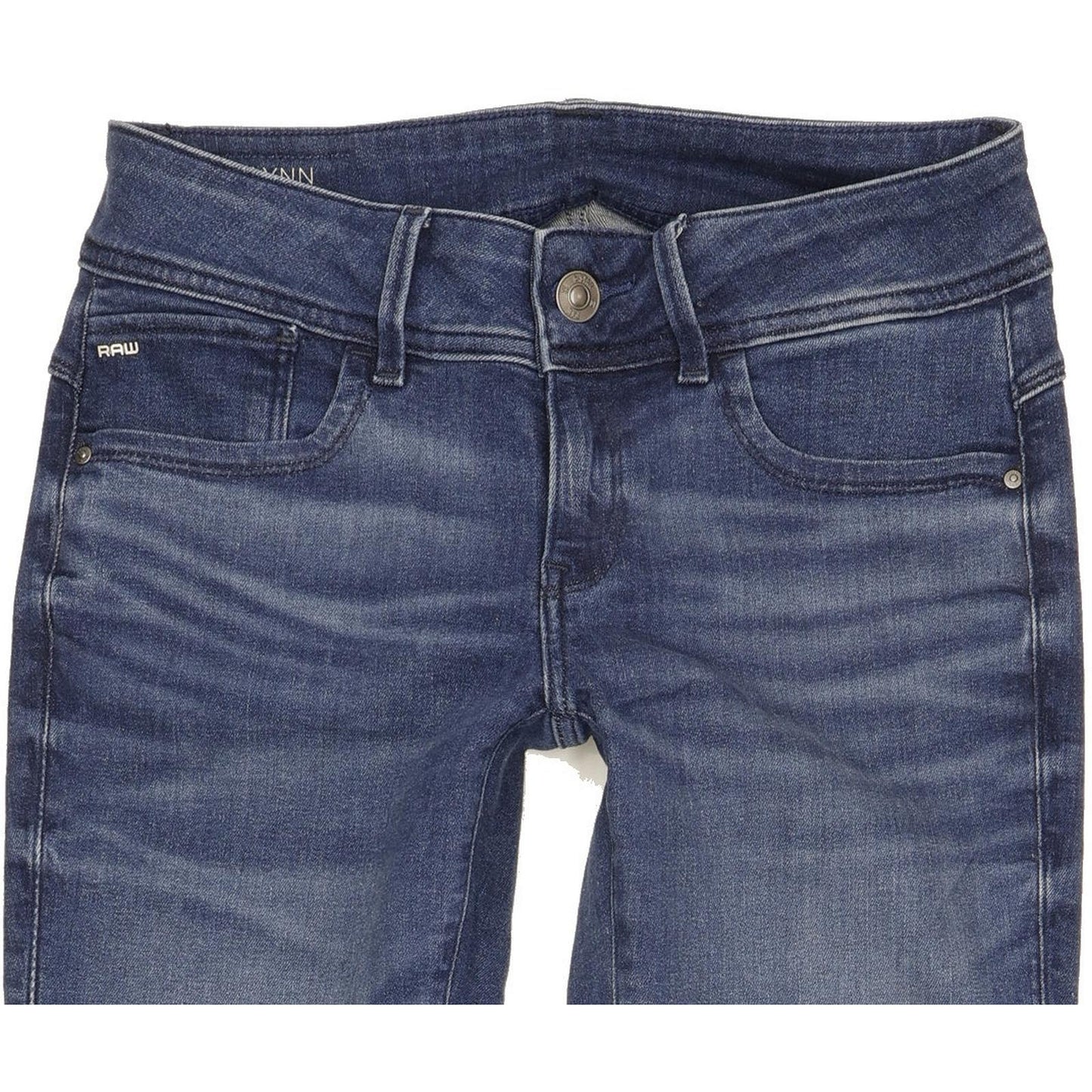 G-Star Lynn Mid Women Blue Skinny Slim Stretch Jeans W29 L32