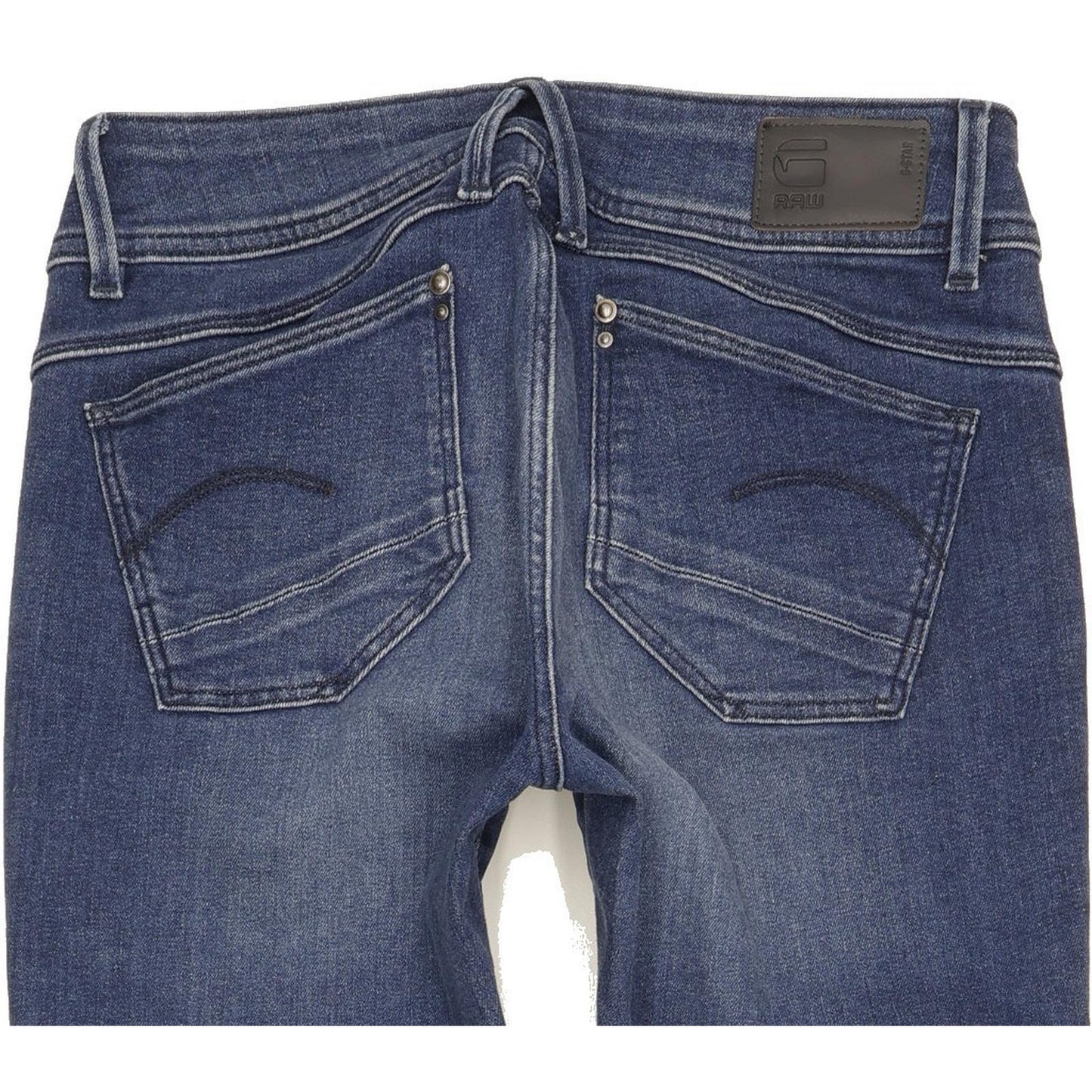 G-Star Lynn Mid Women Blue Skinny Slim Stretch Jeans W29 L32