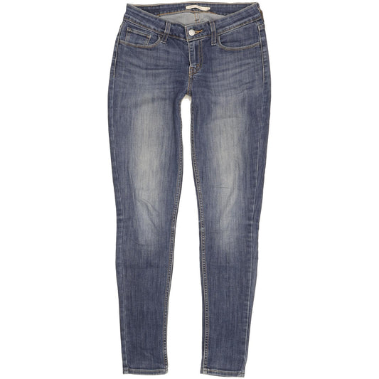 Levi's 535 Women Blue Skinny Slim Stretch Jeans W28 L30