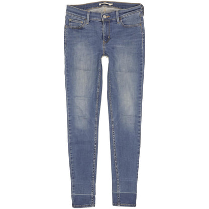 Levi's 710 Super Women Blue Skinny Slim Stretch Jeans W29 L30