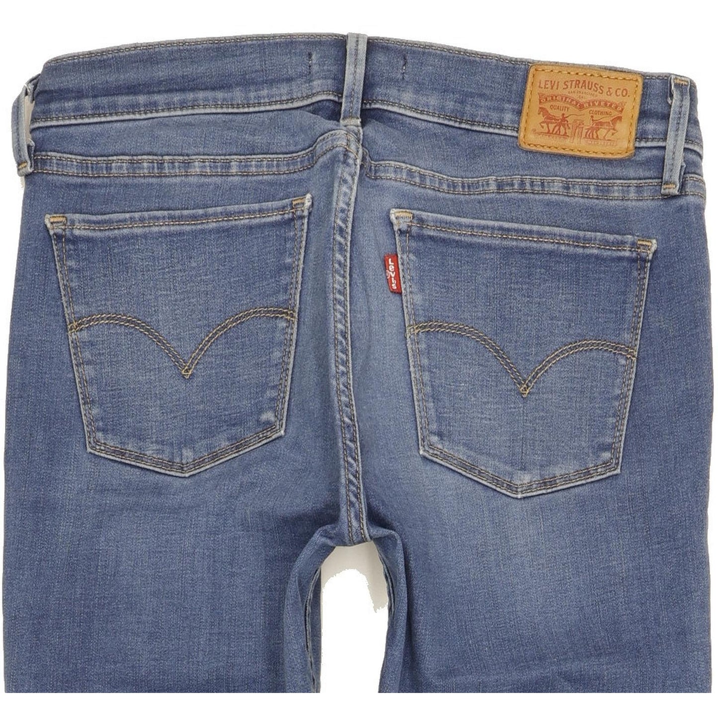 Levi's 710 Super Women Blue Skinny Slim Stretch Jeans W29 L30