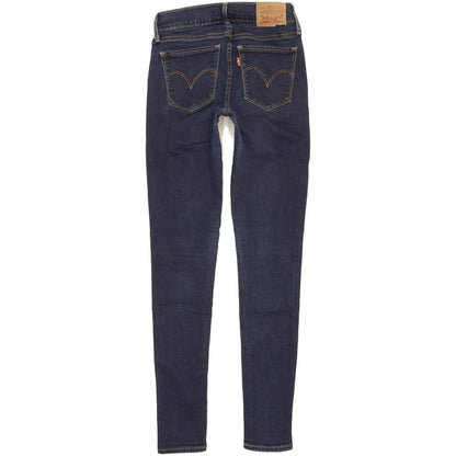 Levi's 710 Super Women Navy Skinny Slim Stretch Jeans W25 L29