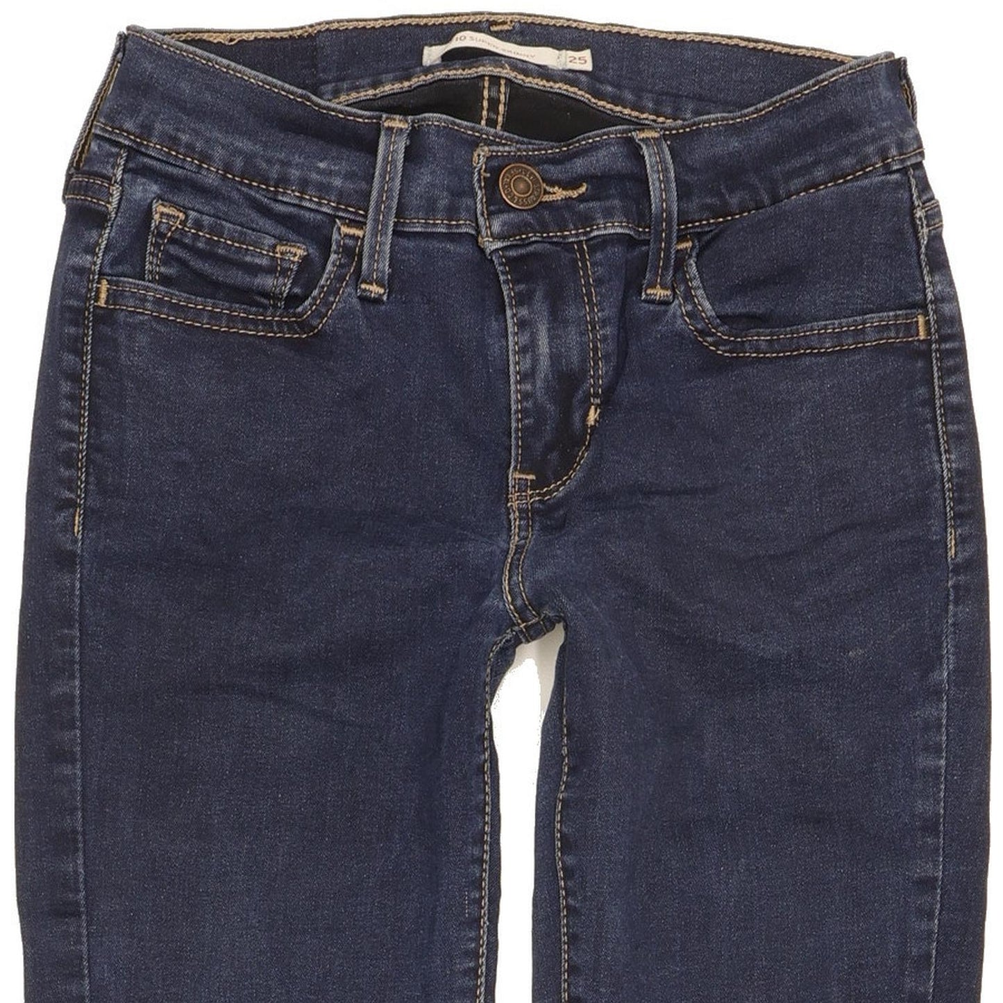Levi's 710 Super Women Navy Skinny Slim Stretch Jeans W25 L29