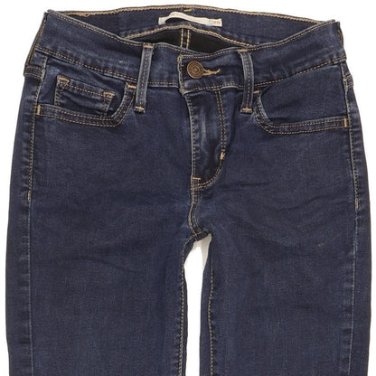 Levi's 710 Super Women Navy Skinny Slim Stretch Jeans W25 L29