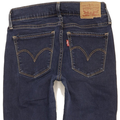 Levi's 710 Super Women Navy Skinny Slim Stretch Jeans W25 L29