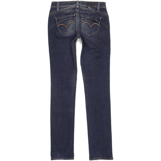 Levi's Revel Demi Curve Women Blue Straight Slim Stretch Jeans W29 L34