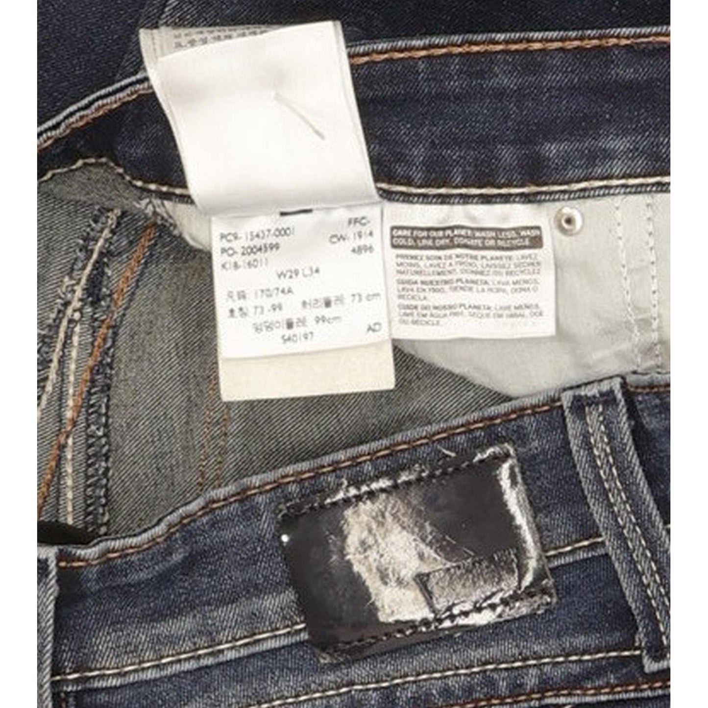 Levi's Revel Demi Curve Women Blue Straight Slim Stretch Jeans W29 L34
