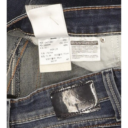 Levi's Revel Demi Curve Women Blue Straight Slim Stretch Jeans W29 L34
