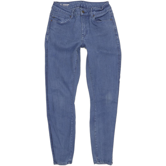 G-Star Shape Women Blue Skinny Slim Jeans W31 L30
