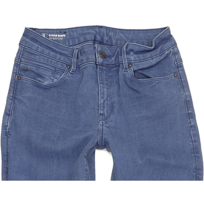 G-Star Shape Women Blue Skinny Slim Jeans W31 L30