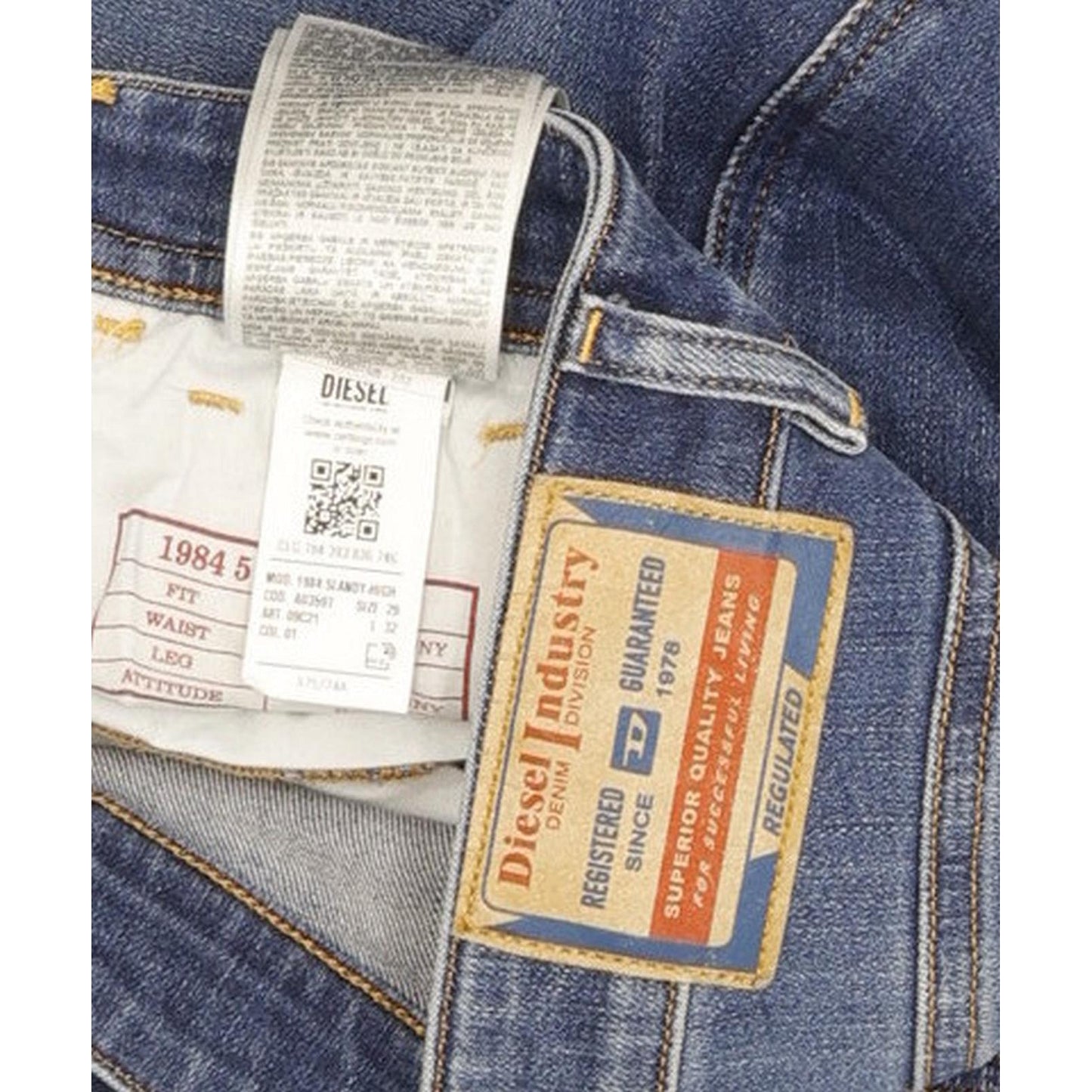 Diesel Slandy Blue Skinny Slim Stretch Jeans High Waisted W29 L29