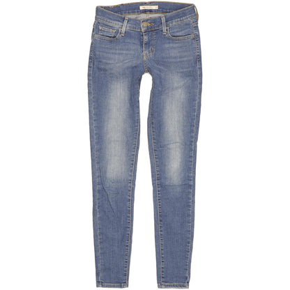 Levi's 710 Super Filiforme Women Blue Skinny Slim Stretch Jeans W26 L30