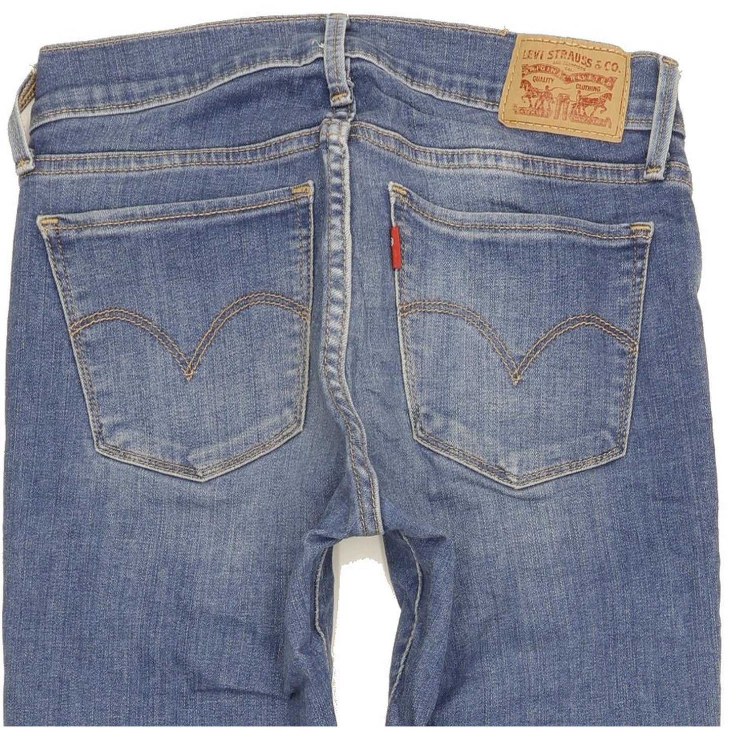 Levi's 710 Super Filiforme Women Blue Skinny Slim Stretch Jeans W26 L30