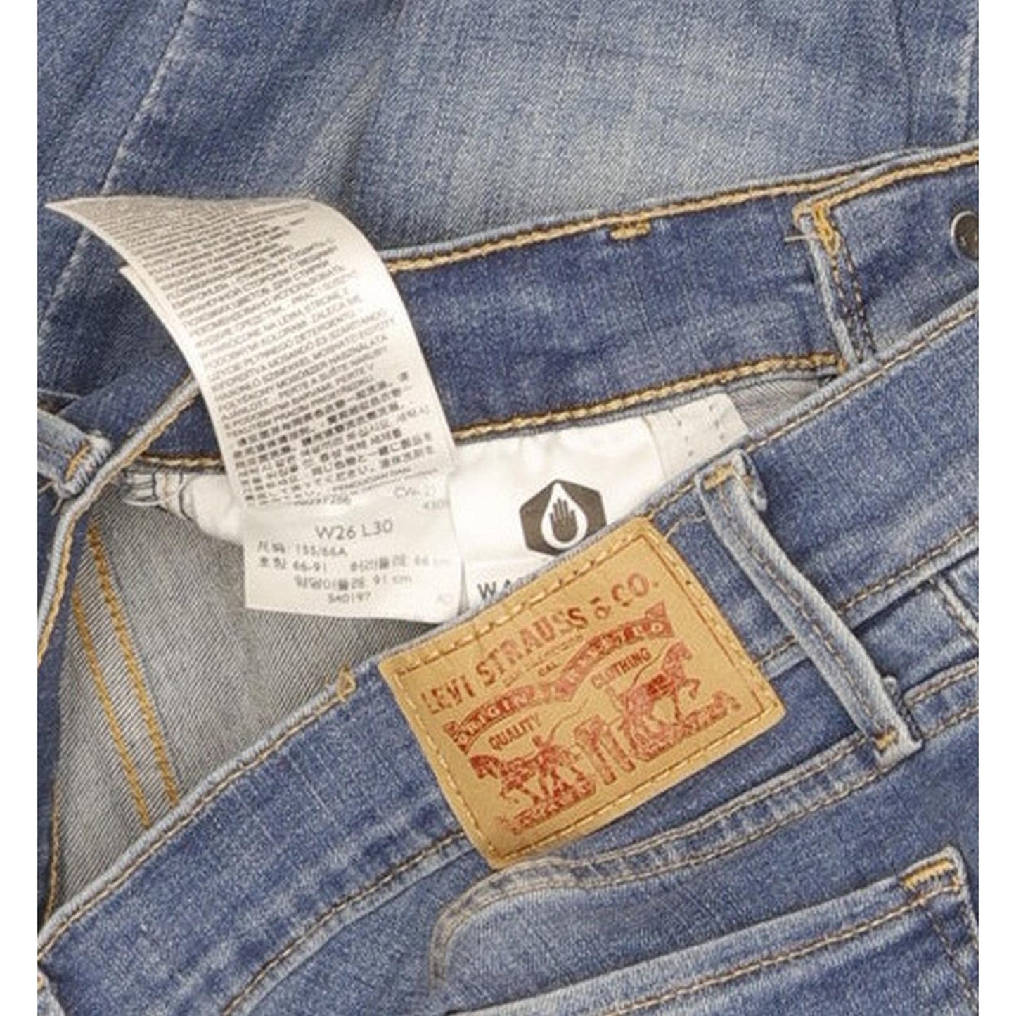 Levi's 710 Super Filiforme Women Blue Skinny Slim Stretch Jeans W26 L30