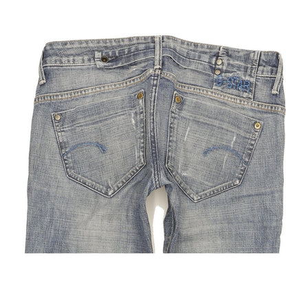 G-Star Women Blue Straight Slim Stretch Jeans W28 L30