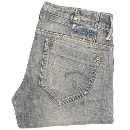 G-Star Women Blue Straight Slim Stretch Jeans W28 L30