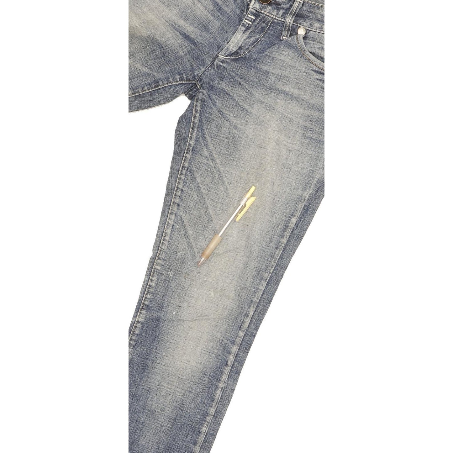 G-Star Women Blue Straight Slim Stretch Jeans W28 L30