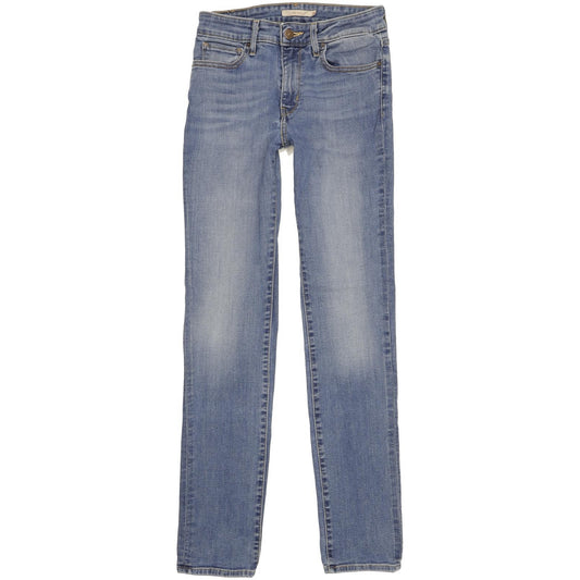 Levi's 712 Women Blue Straight Slim Stretch Jeans W28 L32